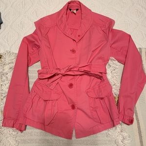 JCrew Pink Jacket With Tie
